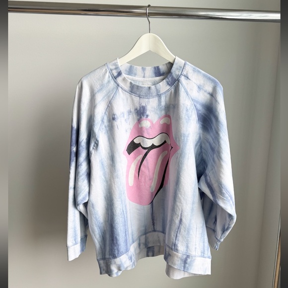 Tops - V$10 Start AS IS Rolling Stones Tie Dye Sweatshirt XL 26.75 x 25